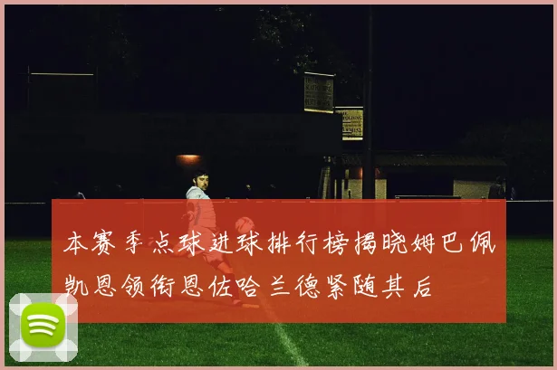 本赛季点球进球排行榜揭晓姆巴佩凯恩领衔恩佐哈兰德紧随其后